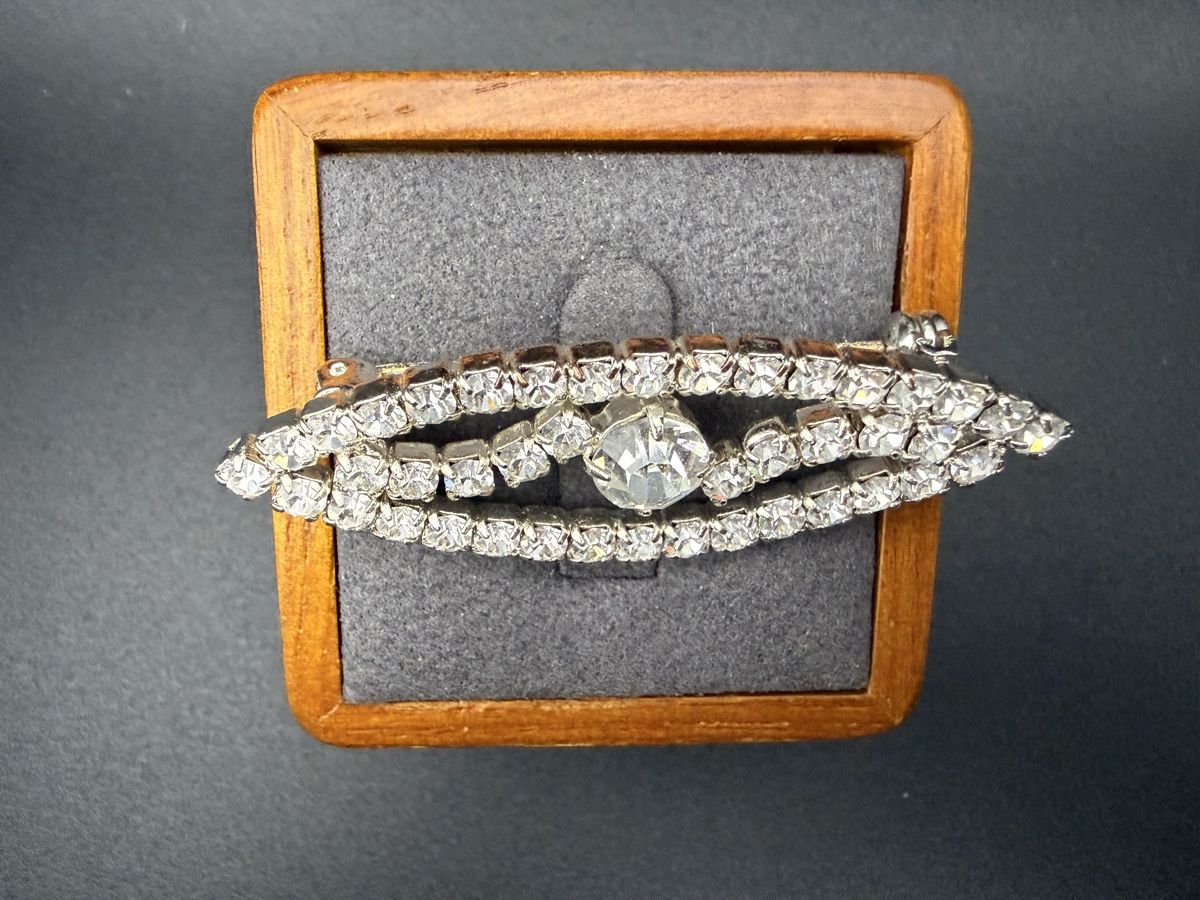 Broches & Aiguilles: Elegante Vintage-Brosche mit Strasssteinen – D'occasion à Lamone par LaCantinaMagica 3
